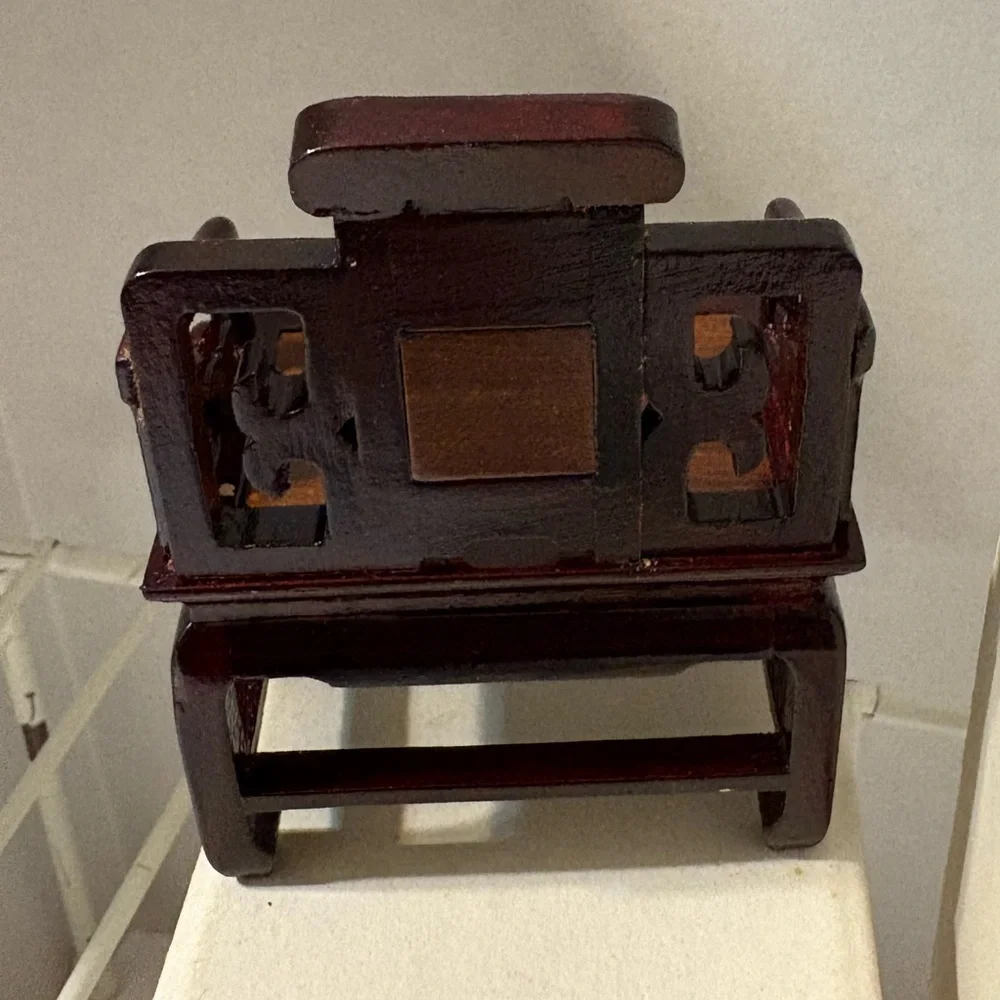 Concord Museum Miniature‎ Wooden Mandarin Asian Chair Dollhouse scale